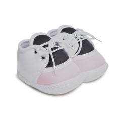 6 To 12 Months Pack Of 1 Baby Boys & Baby Girls Cotton Booties (White,Black,Pink)-BT4779