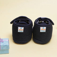0 To 12 Months Baby Cotton Denim Booties