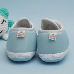 6 To 12 Months Pack Of 1 Baby Boys & Baby Girls Cotton Booties (Blue,RedWhite)-BT4780