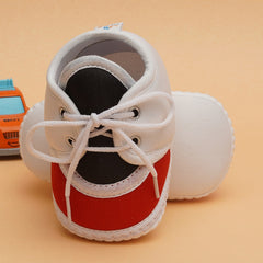 6 To 12 Months Pack Of 1 Baby Boys & Baby Girls Cotton Booties (White,Black,Red)-BT4784
