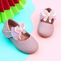 Synthetic Leather Ballerinas/Belly Sandal/Booties for Girls (Pink)-BT4798