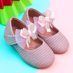 Synthetic Leather Ballerinas/Belly Sandal/Booties for Girls (Pink)-BT4798