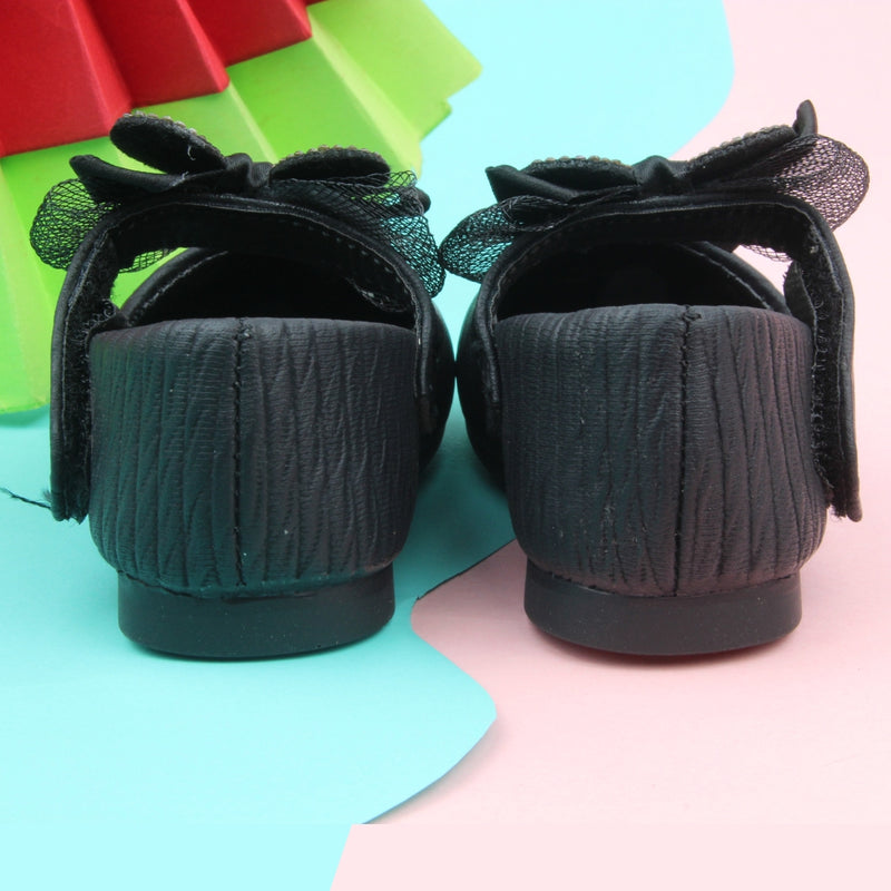 Synthetic Leather Ballerinas/Belly Sandal/Booties for Girls (Black)-BT4801