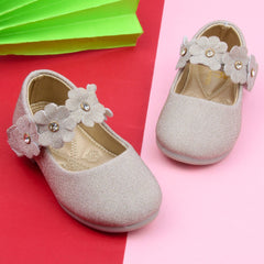 Synthetic Leather Ballerinas/Belly Sandal/Booties for Girls (Beige)-BT4804