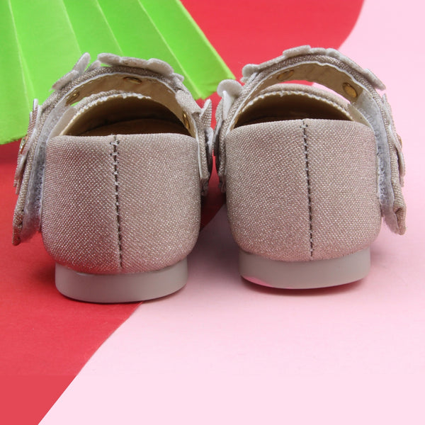 Synthetic Leather Ballerinas/Belly Sandal/Booties for Girls (Beige)-BT4804