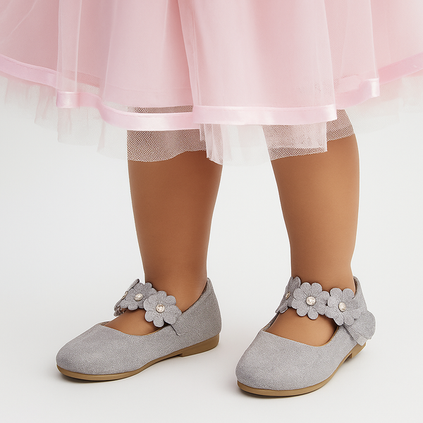 Synthetic Leather Ballerinas/Belly Sandal/Booties for Girls (Brown)-BT4810