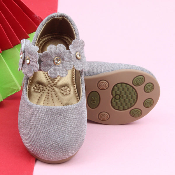 Synthetic Leather Ballerinas/Belly Sandal/Booties for Girls (Brown)-BT4810