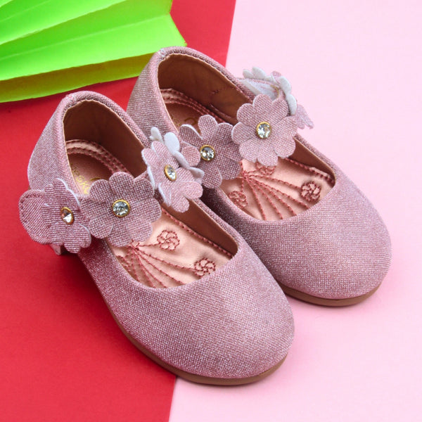 Synthetic Leather Ballerinas/Belly Sandal/Booties for Girls (Pink)-BT4816