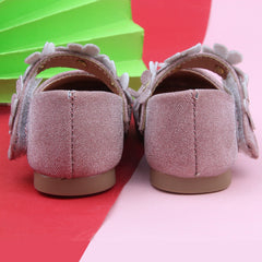 Synthetic Leather Ballerinas/Belly Sandal/Booties for Girls (Pink)-BT4816