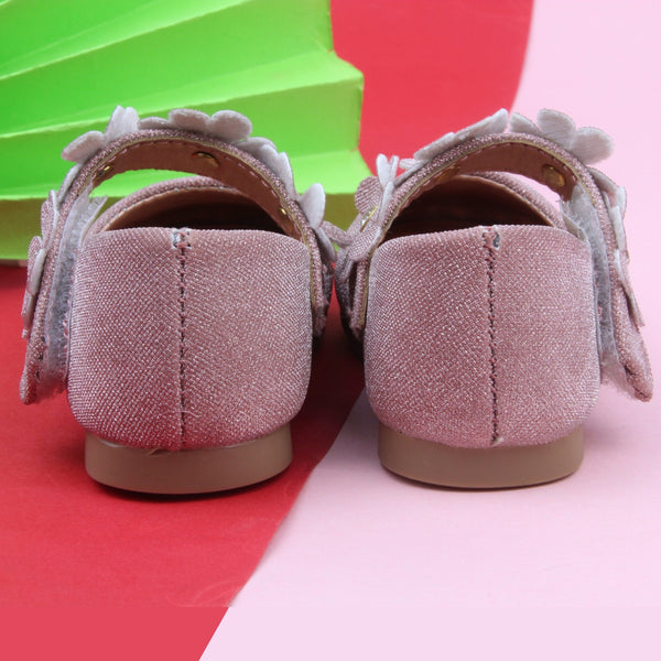 Synthetic Leather Ballerinas/Belly Sandal/Booties for Girls (Pink)-BT4816
