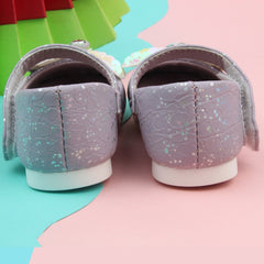 Synthetic Leather Ballerinas/Belly Booties for Girls (Purple)-BT4819