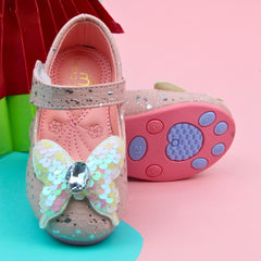 Synthetic Leather Ballerinas/Belly Sandal/Booties for Girls (Pink)-BT4822