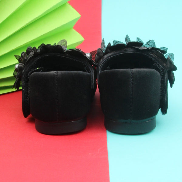 Synthetic Leather Ballerinas/Belly Sandal/Booties for Girls (Black)-BT4843
