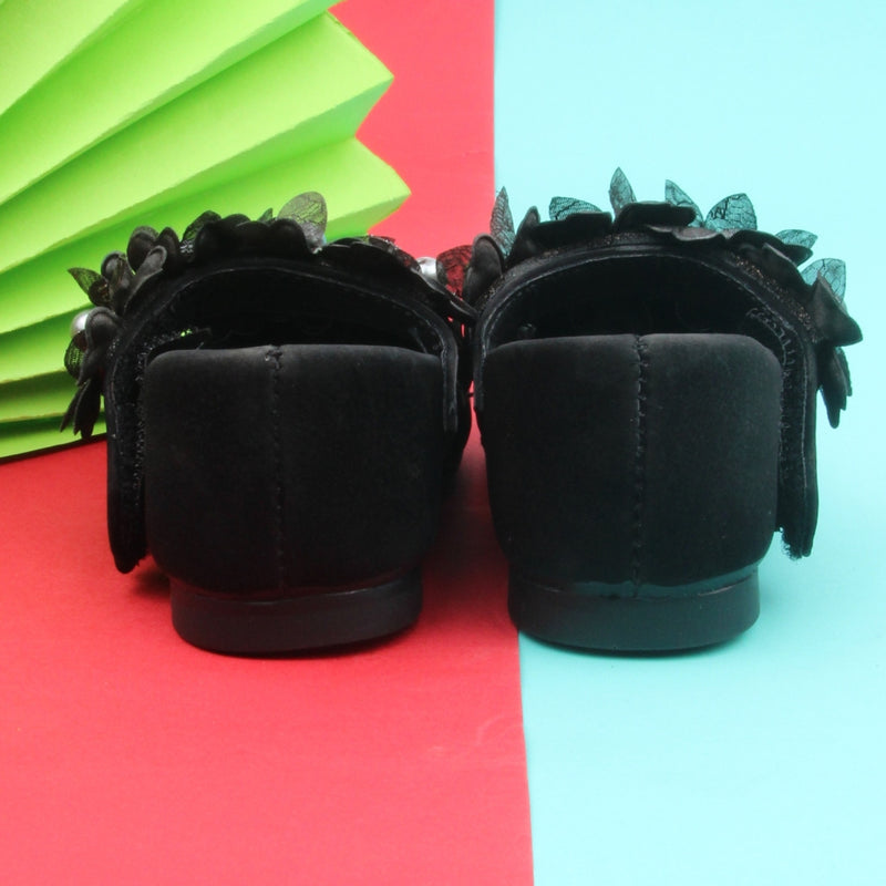 Synthetic Leather Ballerinas/Belly Sandal/Booties for Girls (Black)-BT4843