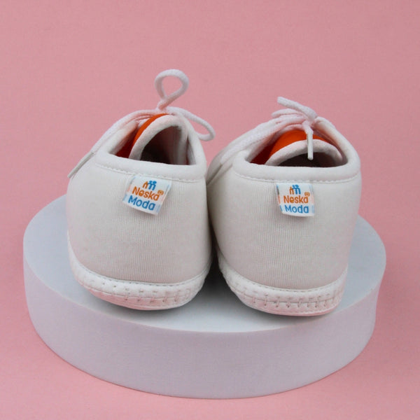 6 To 12 Months Baby Boys & Baby Girls Lace Cotton Shoe/Booties (Grey)-BT4880