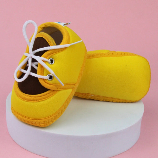 6 To 12 Months Baby Boys & Baby Girls Lace Cotton Shoe/Booties (White)-BT4881