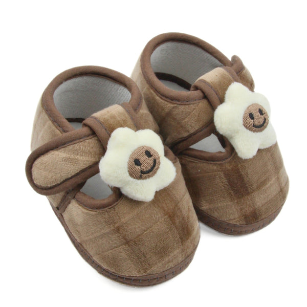 6 To 12 Months Pack Of 1 Baby Boys & Baby Girls Velvet Kids Shoe/Booties (Brown)-BT4905
