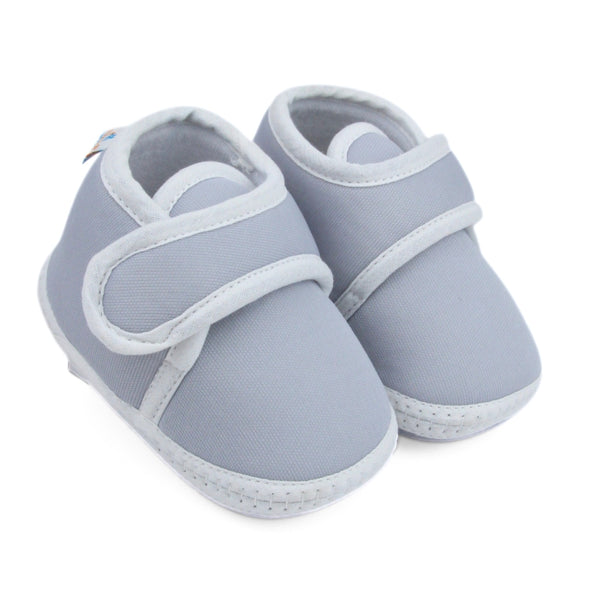 6 To 12 Months Baby Boys & Baby Girls Velcro Velvet Shoe/Booties (Black,Baby Pink)-BT4926
