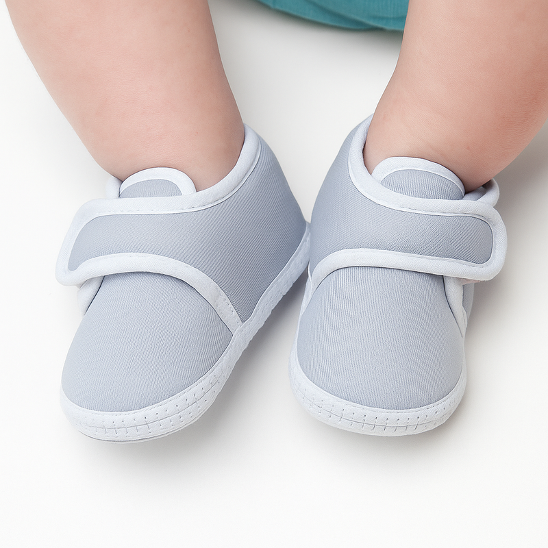 6 To 12 Months Baby Boys & Baby Girls Velcro Velvet Shoe/Booties (Black,Baby Pink)-BT4926