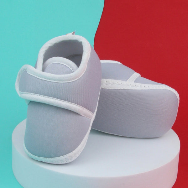 6 To 12 Months Baby Boys & Baby Girls Velcro Velvet Shoe/Booties (Black,Baby Pink)-BT4926