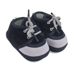 6 To 12 Months Baby Boys & Baby Girls Lace Velvet Shoe/Booties (Brown)-BT4935