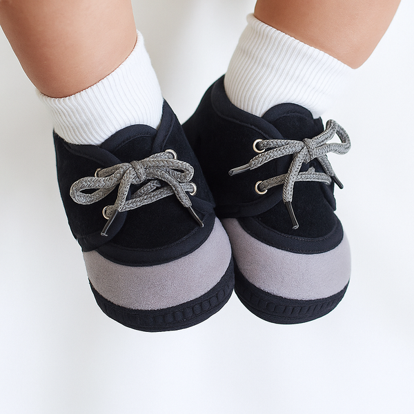 6 To 12 Months Baby Boys & Baby Girls Lace Velvet Shoe/Booties (Brown)-BT4935