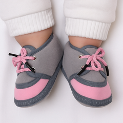 6 To 12 Months Baby Boys & Baby Girls Lace Velvet Shoe/Booties (Dark Brown,Off White)-BT4938