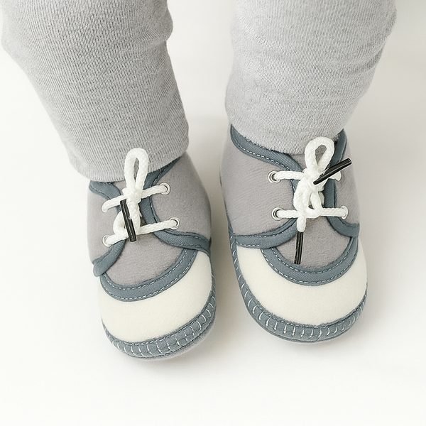 6 To 12 Months Baby Boys & Baby Girls Lace Velvet Shoe/Booties (Off White,Dark Brown)-BT4940