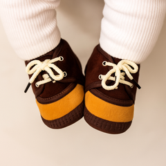 6 To 12 Months Baby Boys & Baby Girls Lace Velvet Shoe/Booties (Off White,Red)-BT4941