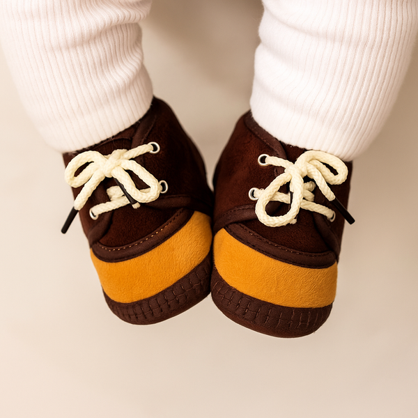 6 To 12 Months Baby Boys & Baby Girls Lace Velvet Shoe/Booties (Off White,Red)-BT4941