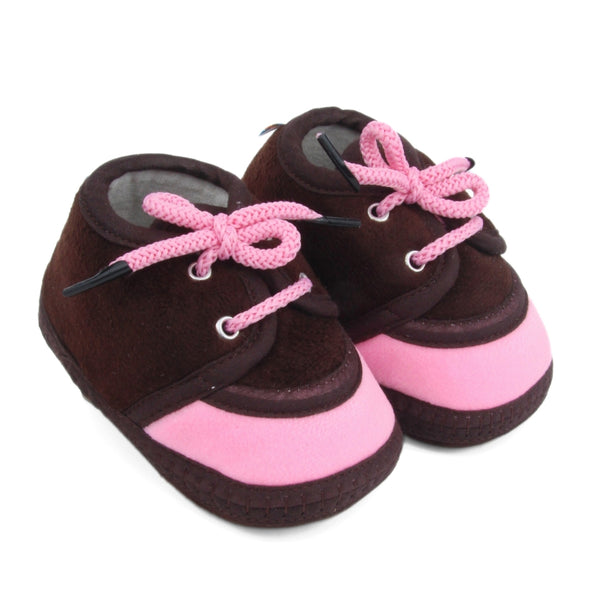 6 To 12 Months Baby Boys & Baby Girls Lace Velvet Shoe/Booties (Off White,Grey)-BT4943