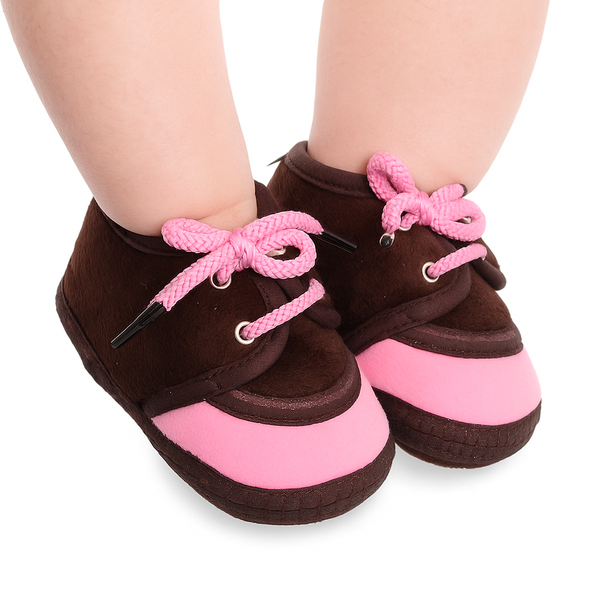 6 To 12 Months Baby Boys & Baby Girls Lace Velvet Shoe/Booties (Off White,Grey)-BT4943