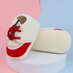 6 To 12 Months Baby Boys & Baby Girls Lace Velvet Shoe/Booties (Brown,Black)-BT4947