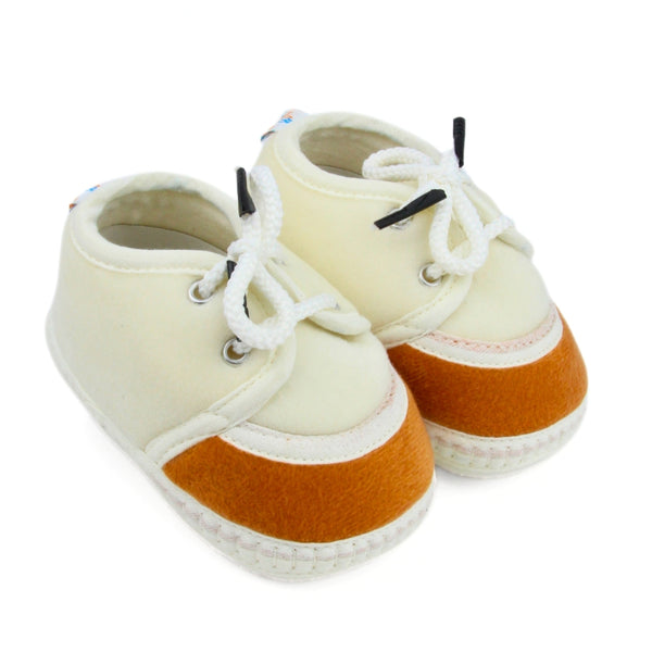 6 To 12 Months Baby Boys & Baby Girls Lace Velvet Shoe/Booties (Dark Brown)-BT4948