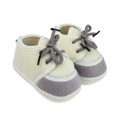 6 To 12 Months Baby Boys & Baby Girls Lace Velvet Shoe/Booties (Brown,Red)-BT4949