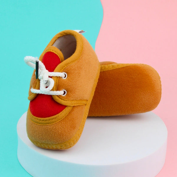 6 To 12 Months Baby Boys & Baby Girls Lace Cotton Shoe/Booties (White,Grey)-BT4955