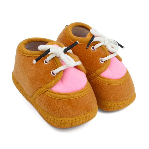6 To 12 Months Baby Boys & Baby Girls Lace Cotton Shoe/Booties (White)-BT4956
