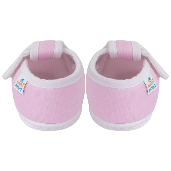 Neska Moda 6 To 12 Months Baby Boys & Girls Cotton Butterfly Velcro Booties