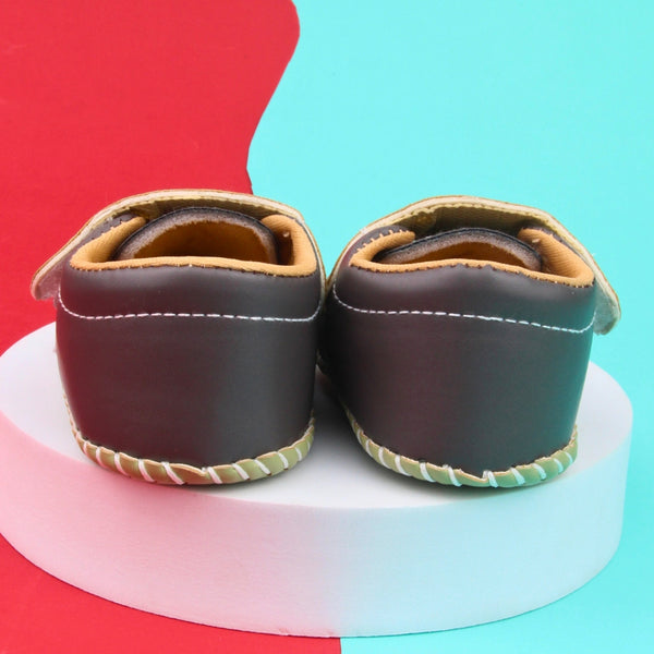 6 To 12 Months Baby Boys & Girls Booties (Grey,Green)-BT5008