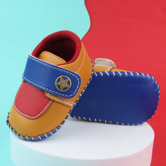 6 To 12 Months Baby Boys & Girls Star Booties (Blue,Red,Yellow)-BT5011