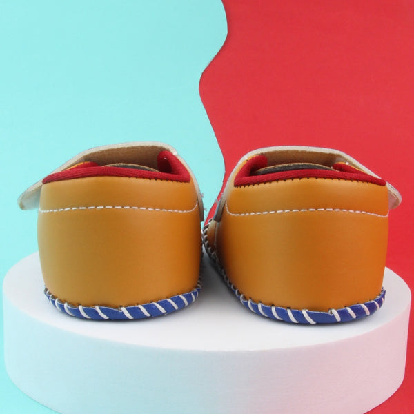 6 To 12 Months Baby Boys & Girls Star Booties (Blue,Red,Yellow)-BT5011