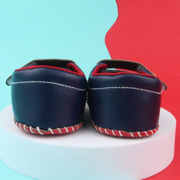 6 To 12 Months Baby Boys & Girls Star Booties (Red,Yellow,Navy)-BT5012