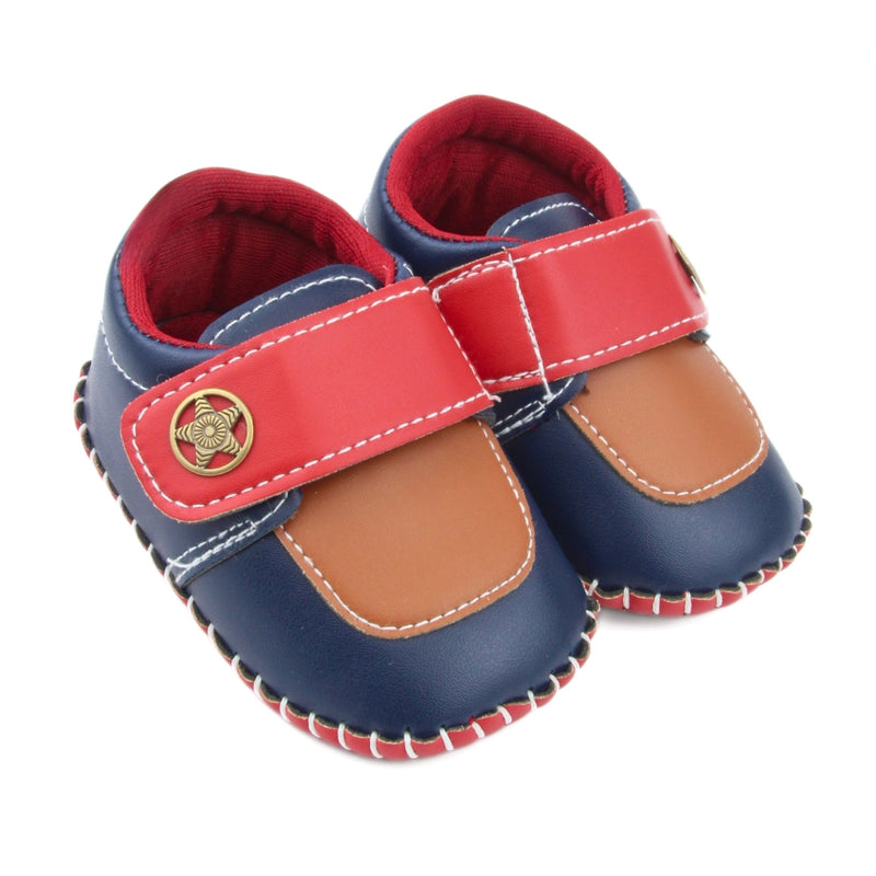6 To 12 Months Baby Boys & Girls Star Booties (Red,Yellow,Navy)-BT5012
