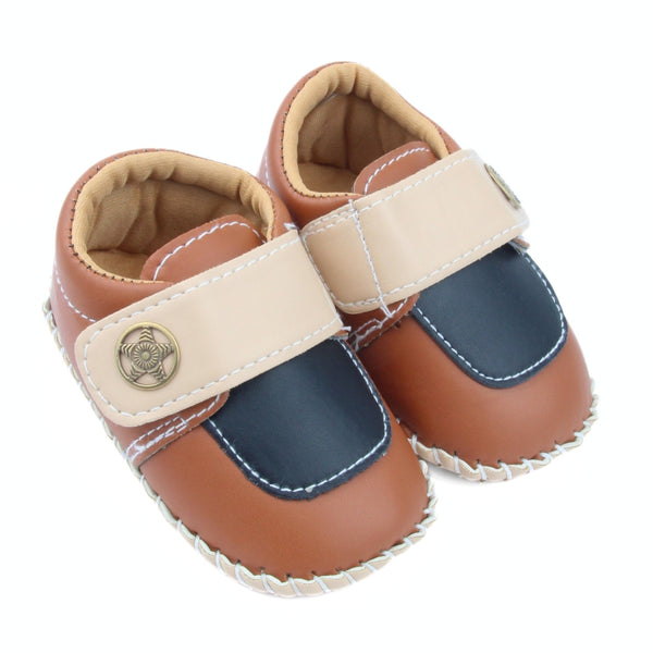 6 To 12 Months Baby Boys & Girls Star Booties (Beige,Black,Brown)-BT5015
