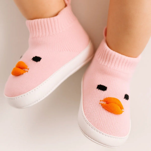 Baby Unisex Mesh Slip-On Booties (Pink)-BT5067
