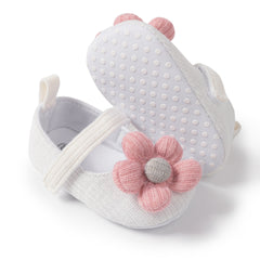 Baby Unisex Bow Polka Heart Slip on Booties (White,Peach)-BT5096