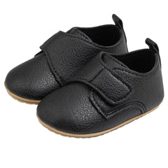 Baby Unisex Synthetic Velcro Booties (Brown)-BT5111