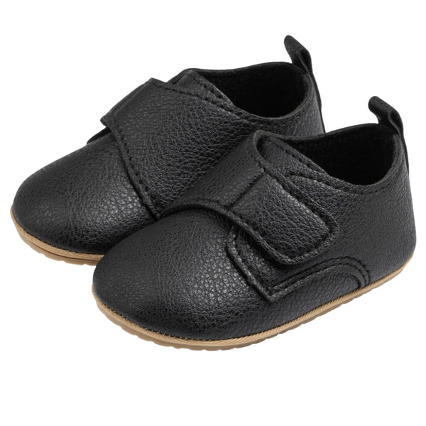 Baby Unisex Synthetic Velcro Booties (Brown)-BT5111