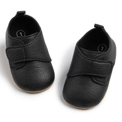 Baby Unisex Synthetic Velcro Booties (Brown)-BT5111