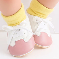 Baby Unisex Cotton Lace Booties (White,Peach)-BT5167